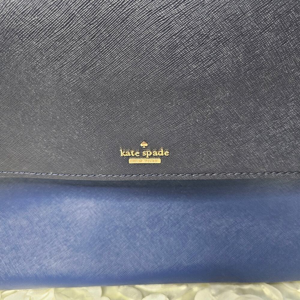 Kate spade New York Cameron Street Blakely Satchel Blue Black ivory - Picture 3 of 11